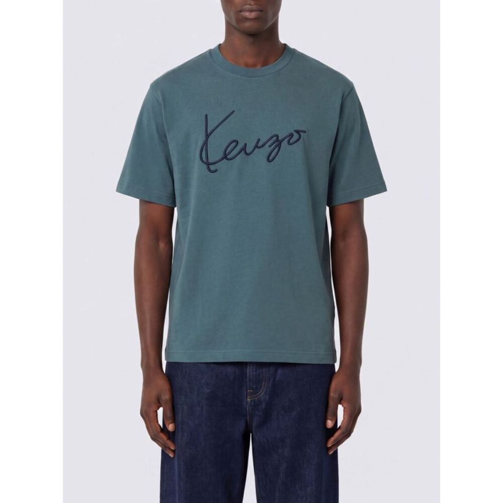 Kenzo Men Kenzo Contrasting Logo Cotton T-Shirt